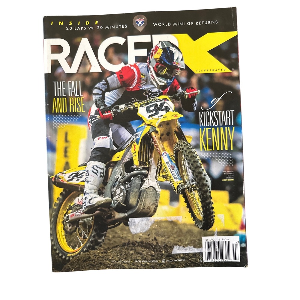 Racer X Illustrated Magazine Kickstart Kenny‎ Motocross Racing